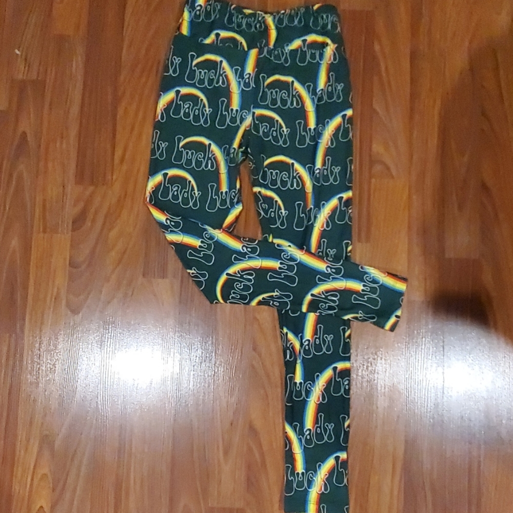 Lady Luck Lularoe OS Leggings New St. Patricks